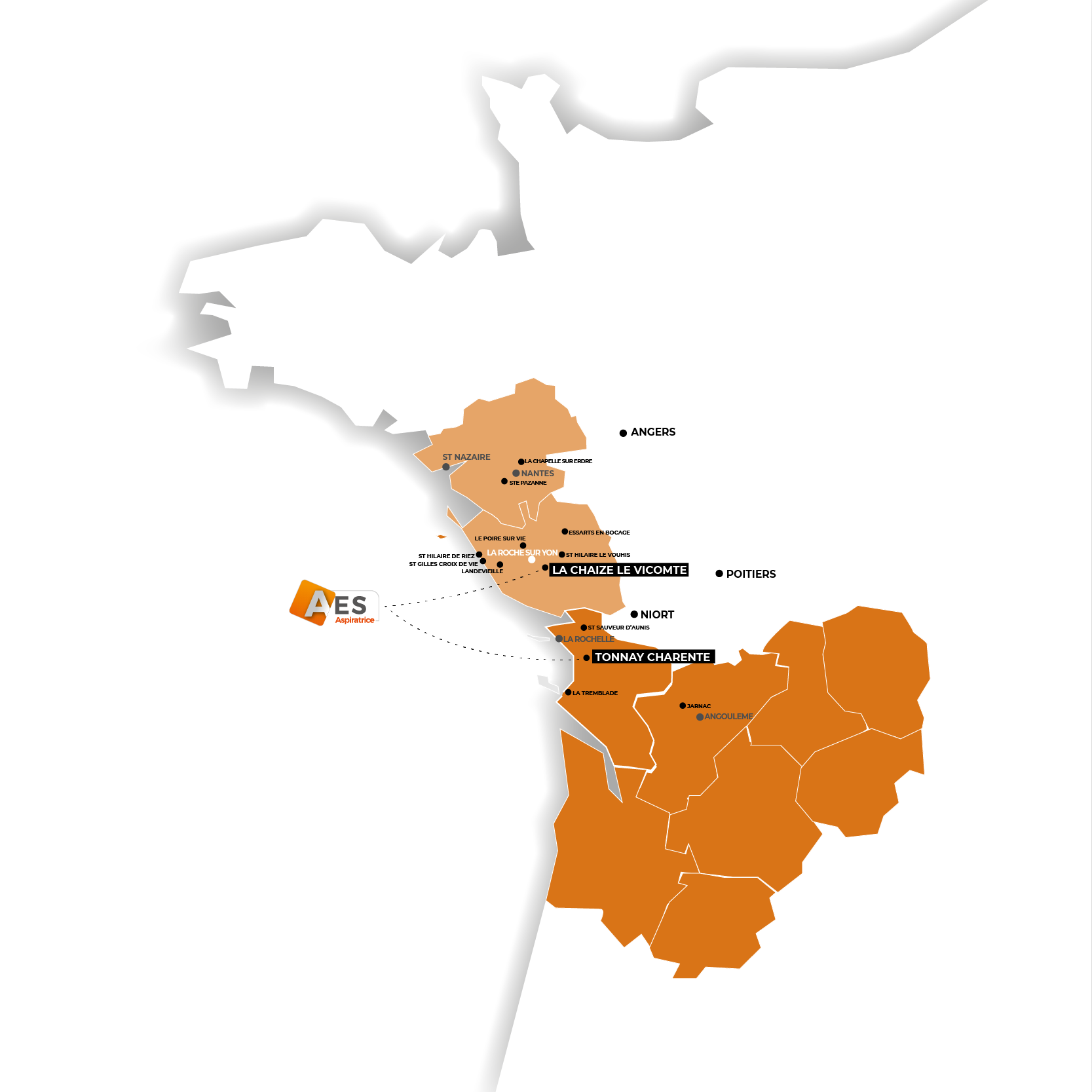 Carte région_AES_nouveau secteur aquitaine